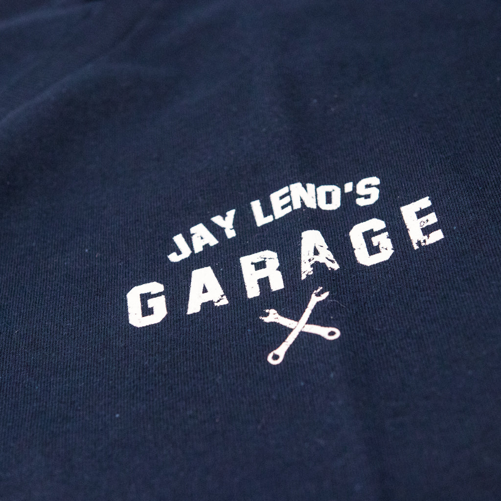 JLG Old School Tee (Navy) – Leno's Garage